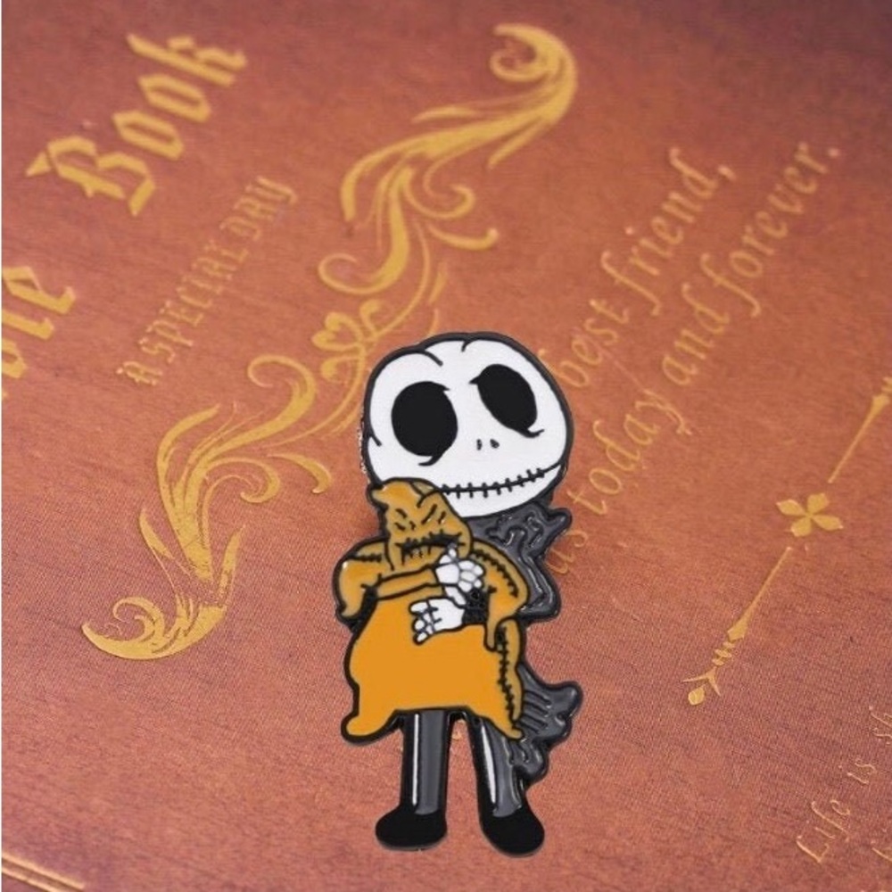 Jack and Sally Pin Decorative Pin Hat Pin Jacket Pin - Picture 2 of 5